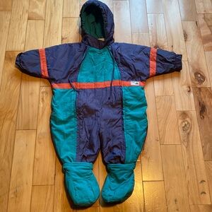 Vintage Baby One Piece Snowsuit